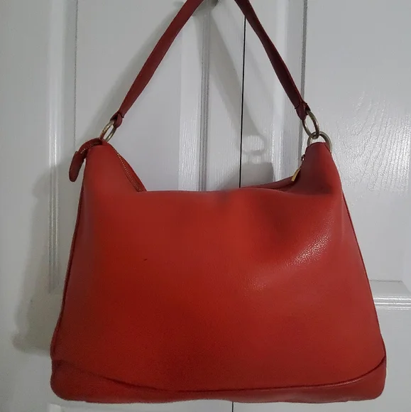 MCM AUTH. HOBO Rare(Germany) GENUINE LEATHER SHOULDER BAG